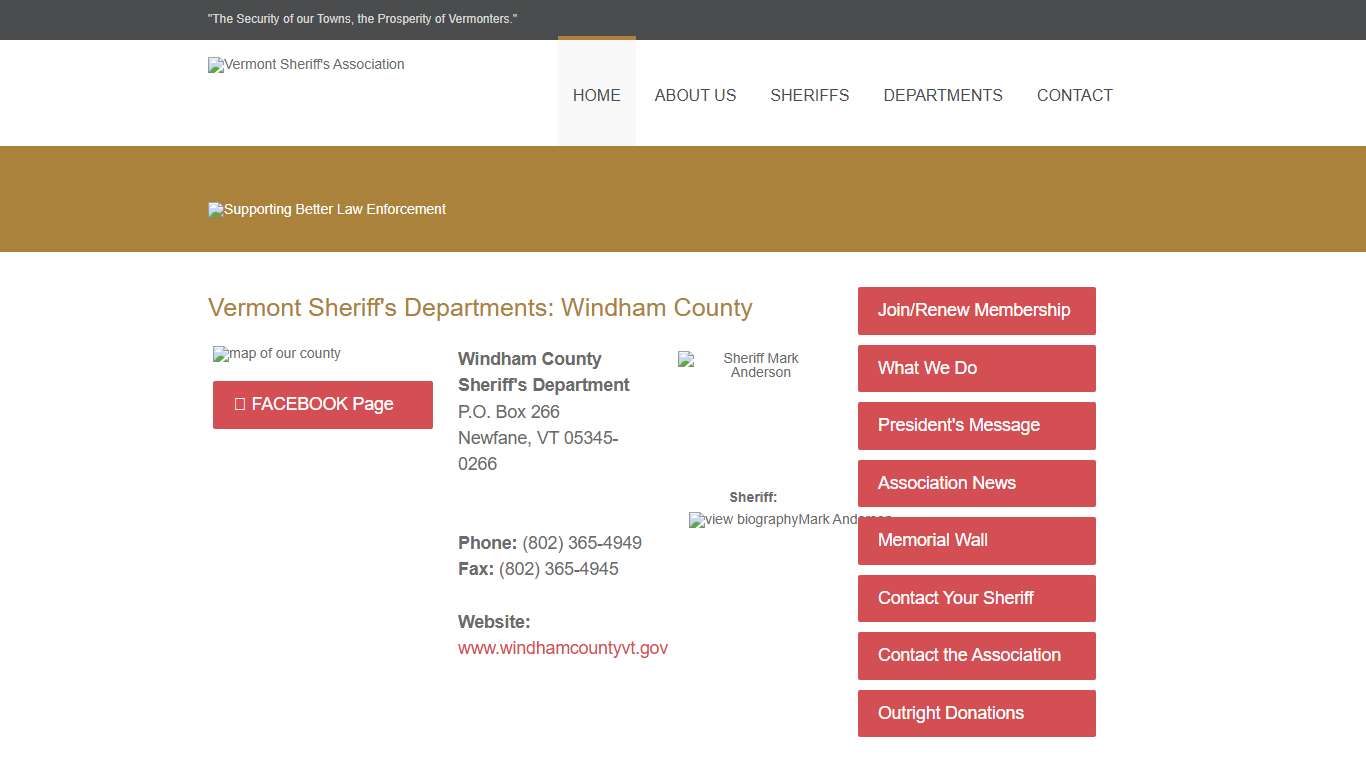 Windham County Sheriff's Department - Vermont Sheriff Departments